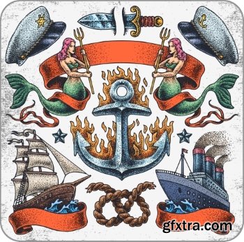 T-Shirt Design Elements #17, 25xEPS