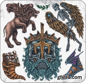 T-Shirt Design Elements #17, 25xEPS