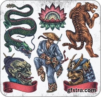 T-Shirt Design Elements #17, 25xEPS