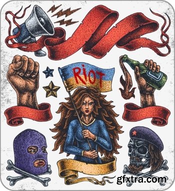 T-Shirt Design Elements #17, 25xEPS