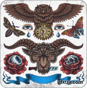 T-Shirt Design Elements #17, 25xEPS