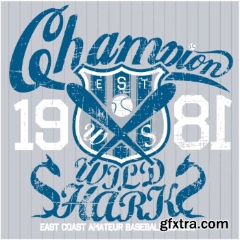 T-Shirt Design Elements #18, 25xEPS