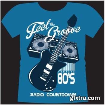 T-Shirt Design Elements #18, 25xEPS