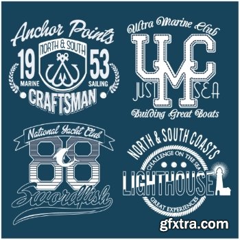 T-Shirt Design Elements #18, 25xEPS