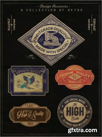 T-Shirt Design Elements #22, 24xEPS