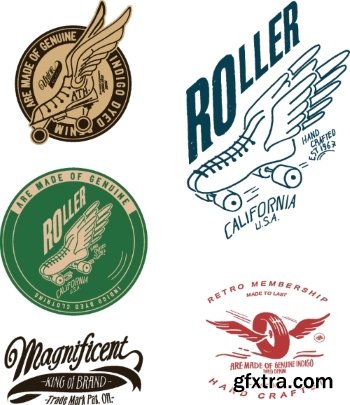 T-Shirt Design Elements #22, 24xEPS