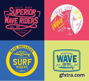 T-Shirt Design Elements #22, 24xEPS