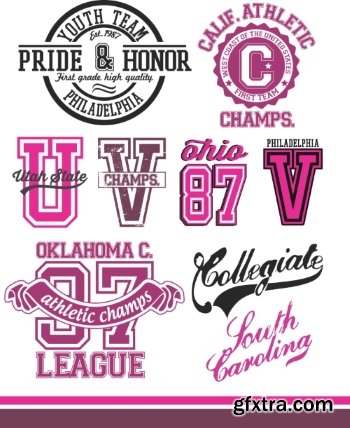 T-Shirt Design Elements #22, 24xEPS