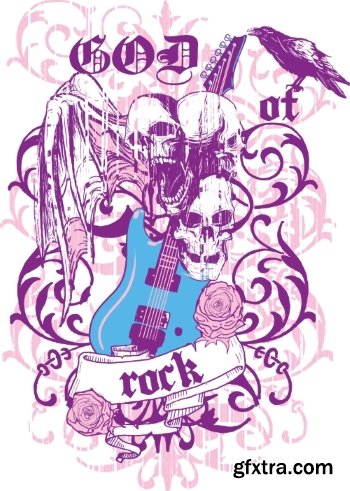 T-Shirt Design Elements #28, 25xEPS