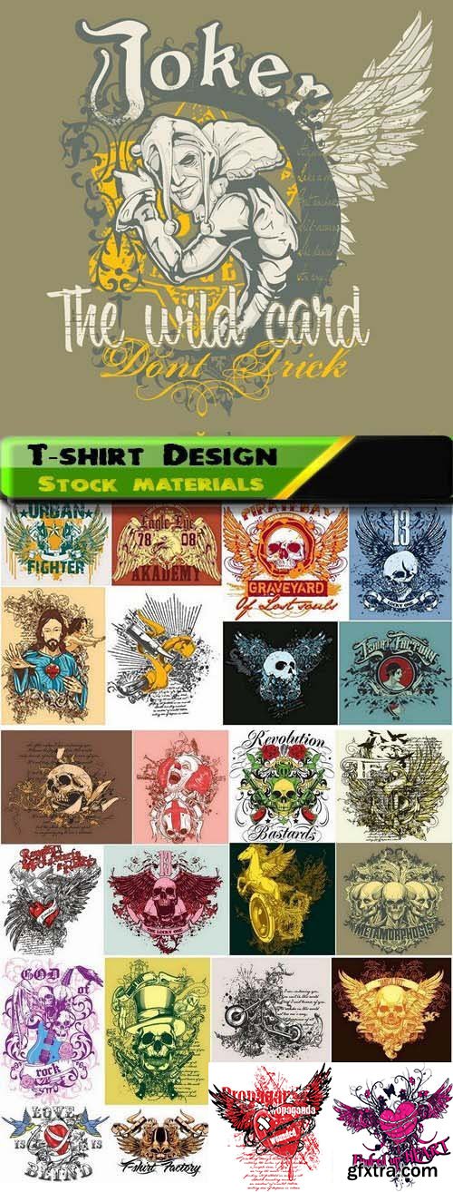 T-Shirt Design Elements #28, 25xEPS