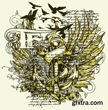 T-Shirt Design Elements #28, 25xEPS