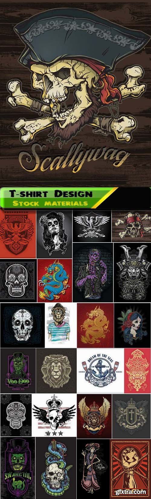 T-Shirt Design Elements #32, 25xEPS