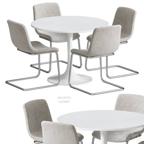 '3dsky Pro - DOCKSTA LUSTEBO IKEA table and chairs' '3dsky Pro - DOCKSTA LUSTEBO IKEA table and chairs'