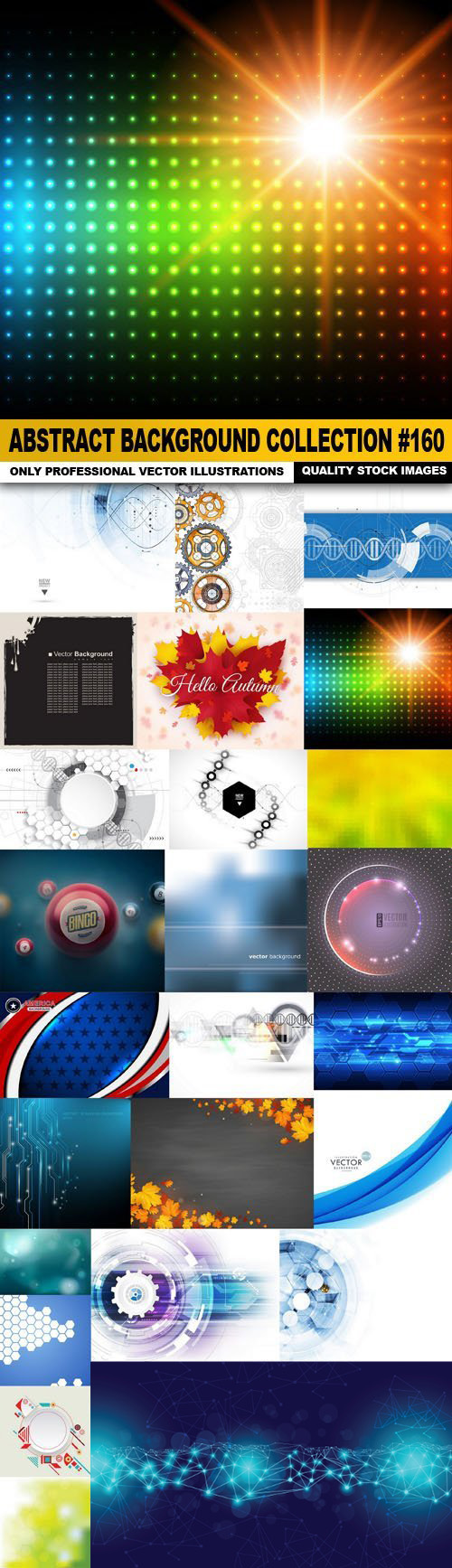 Abstract Background Collection #160, 25xEPS