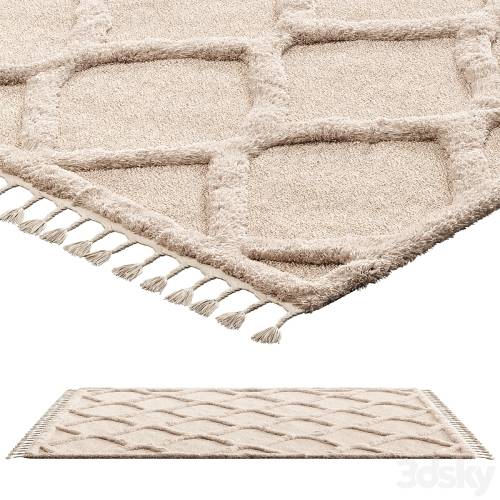 '3dsky Pro - nuLOOM Raised Ogee Trellis Nursery Area Rug'