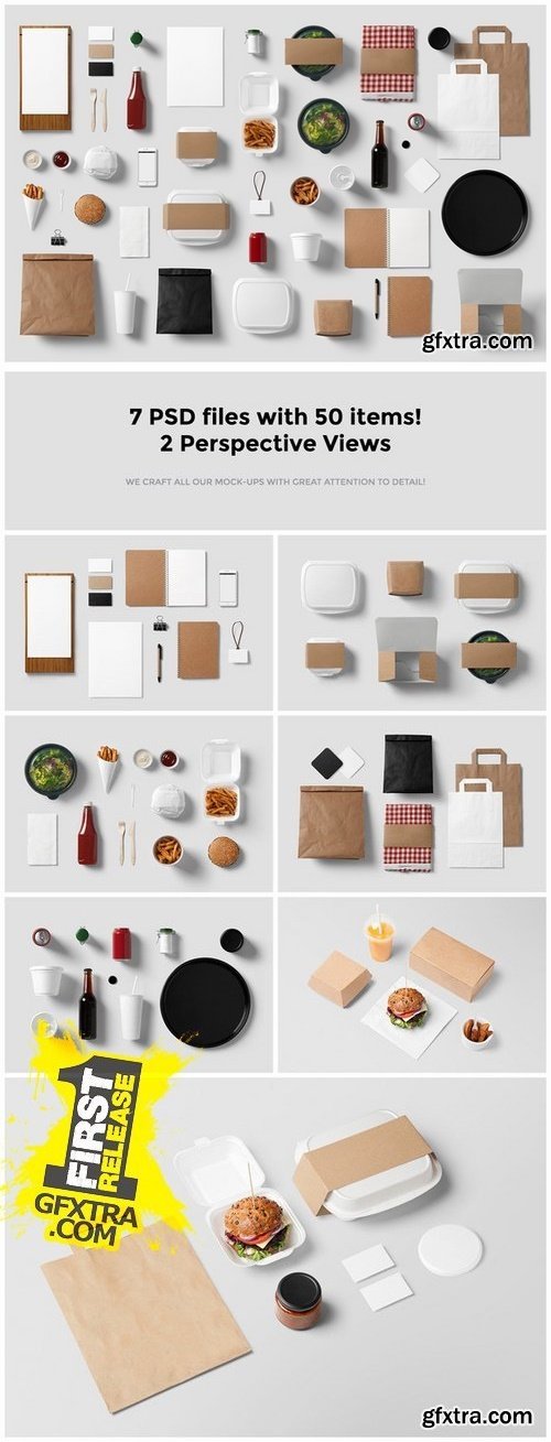 CM - Burger Bar Stationery Mock-Up 272229