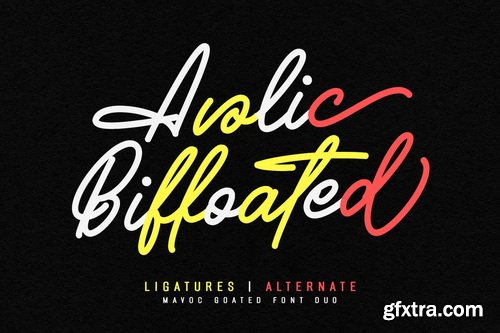 Mavoc Goated Script Sans Font Duo