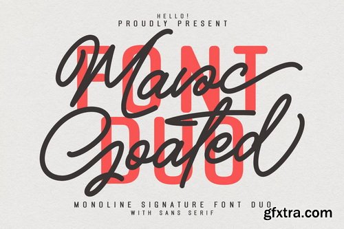 Mavoc Goated Script Sans Font Duo
