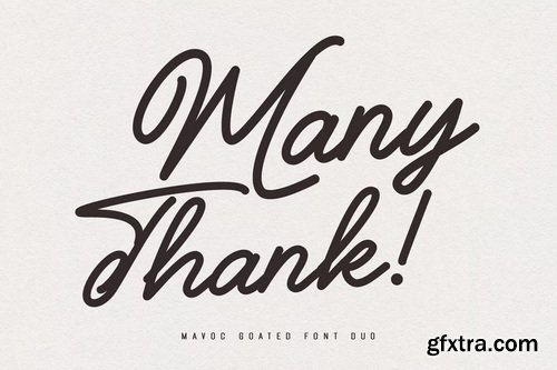 Mavoc Goated Script Sans Font Duo