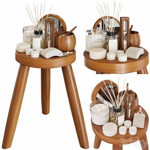 '3dsky Pro - Zara home wood stool 02'
