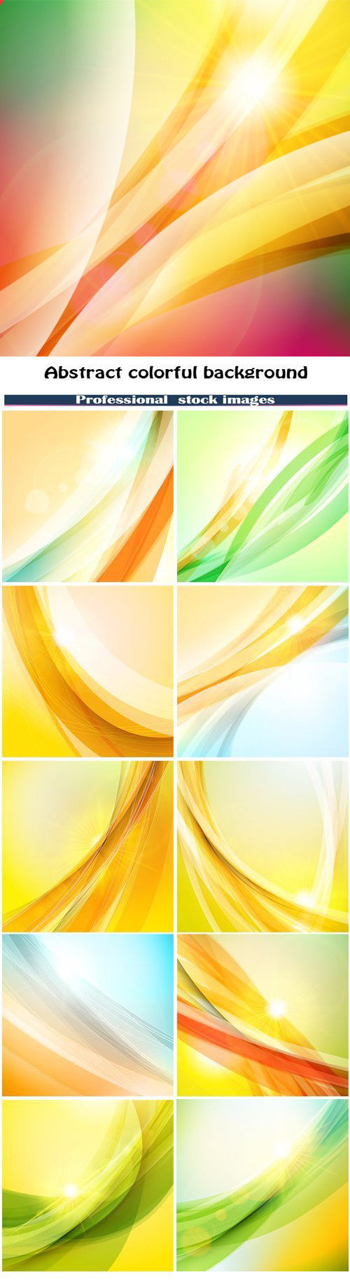 Abstract Sunny Colorful Backgrounds 11xJPG