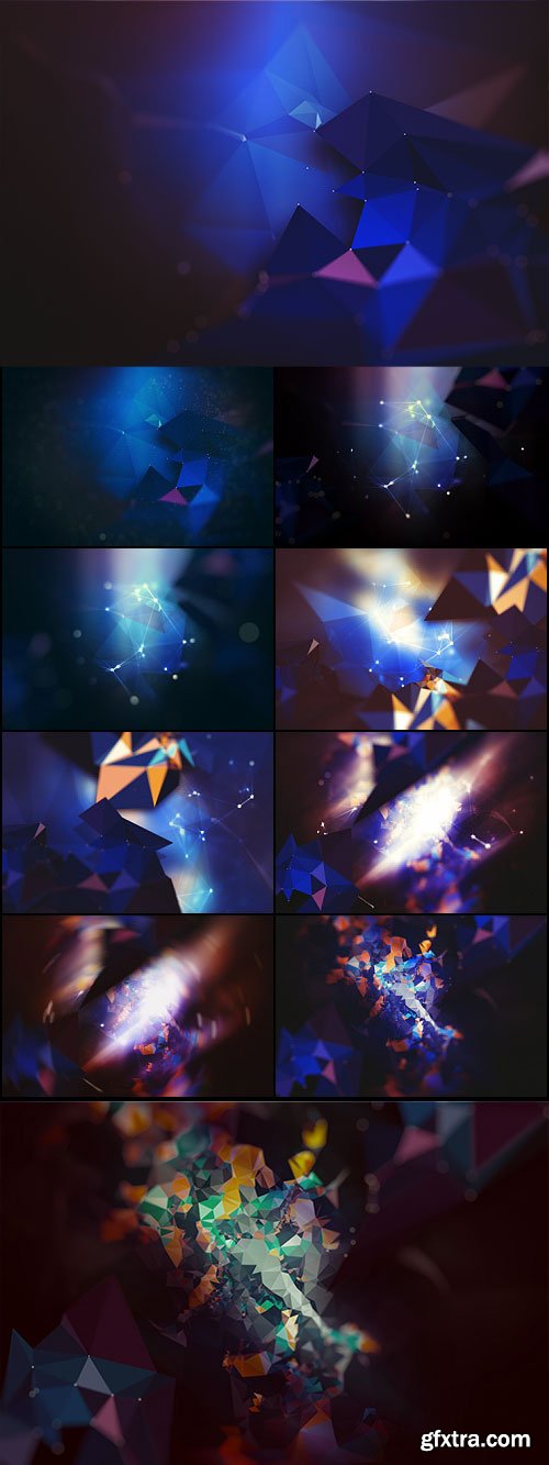 Abstract Triangle Geometrical Background V2, 10xJPG 7837539