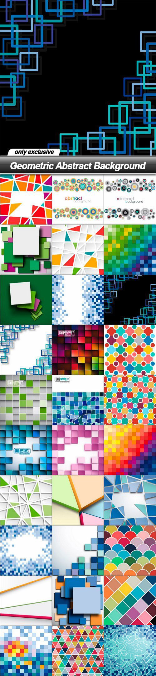 Geometric Abstract Background 30xEPS