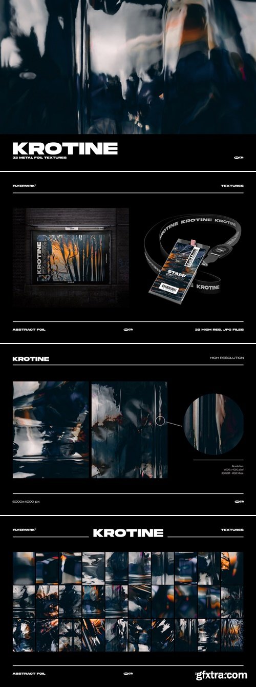 FLYERWRK - Krotine - Metallic inspired set of backgrounds FLYERWRK - Krotine - Metallic inspired set of backgrounds