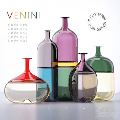 '3dsky Pro - Bolle_bottles_Venini'