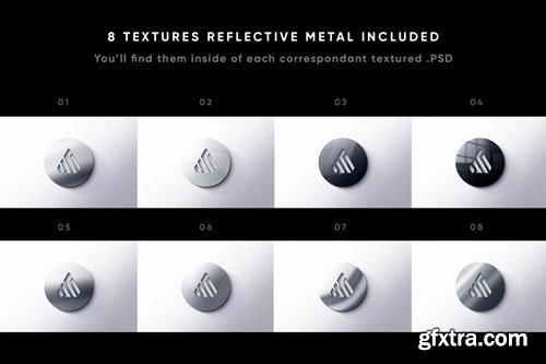 Asylab - 8 Front 3D Logo Mockups