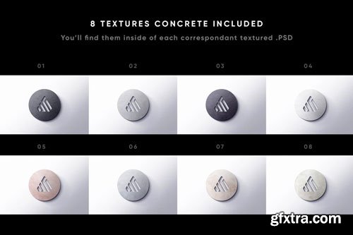 Asylab - 8 Front 3D Logo Mockups