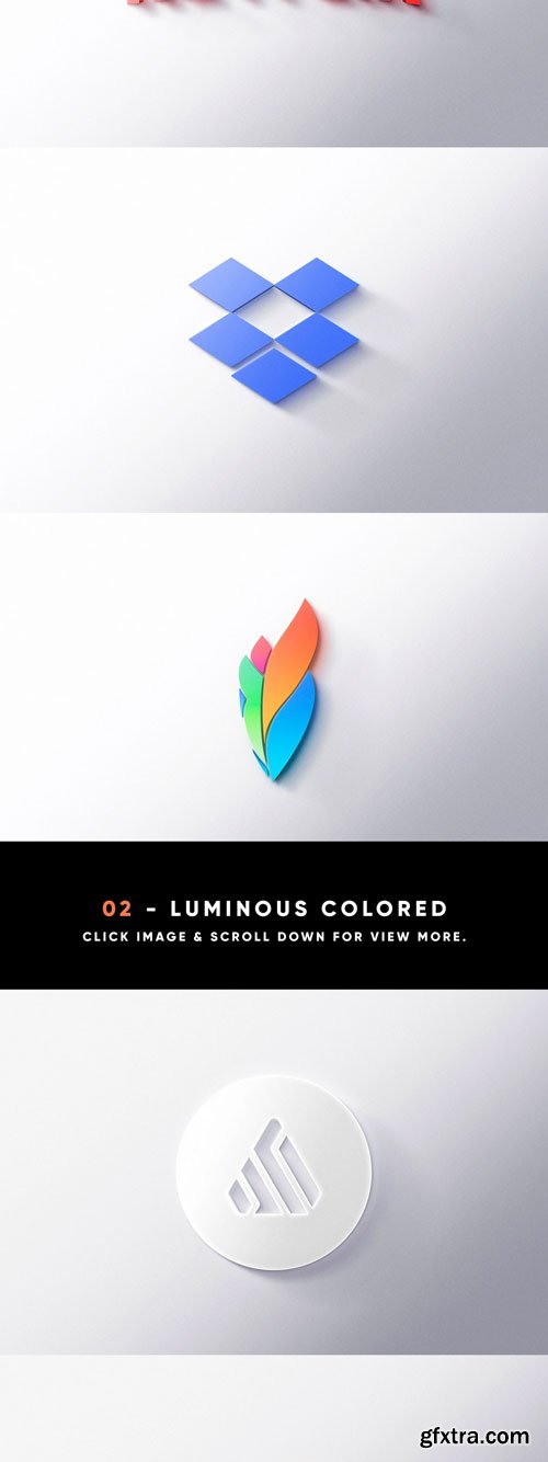 Asylab - 8 Front 3D Logo Mockups