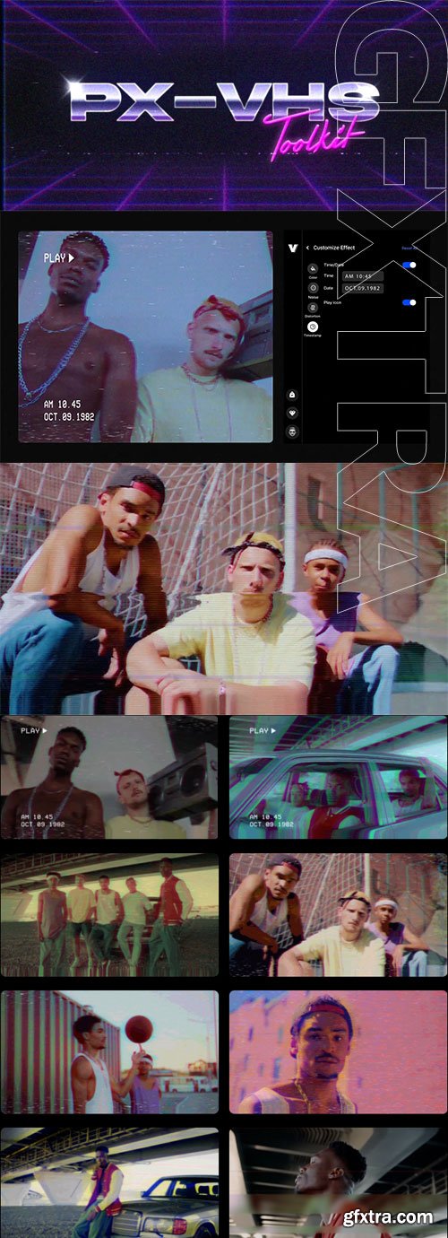 Pixflow - PX-VHS Tape Effects Toolkit Pixflow - PX-VHS Tape Effects Toolkit