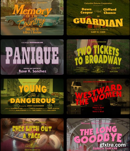 Pixflow - Animated Vintage Movie Titles Pixflow - Animated Vintage Movie Titles