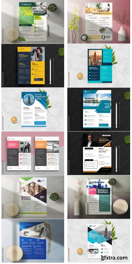 Corporate Flyer Layout Collections 150xIND