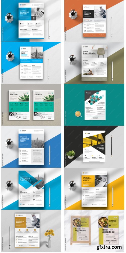 Corporate Flyer Layout Collections 150xIND