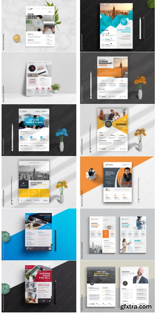 Corporate Flyer Layout Collections 150xIND