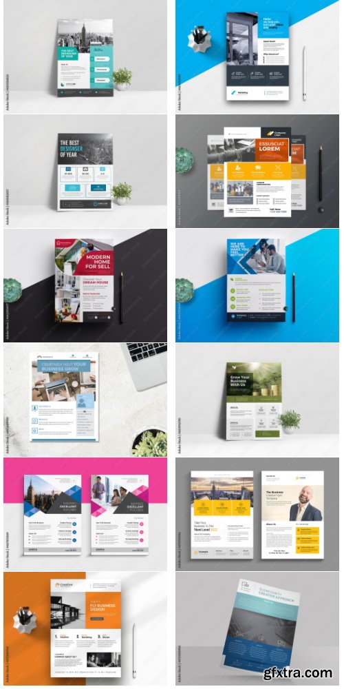 Corporate Flyer Layout Collections 150xIND