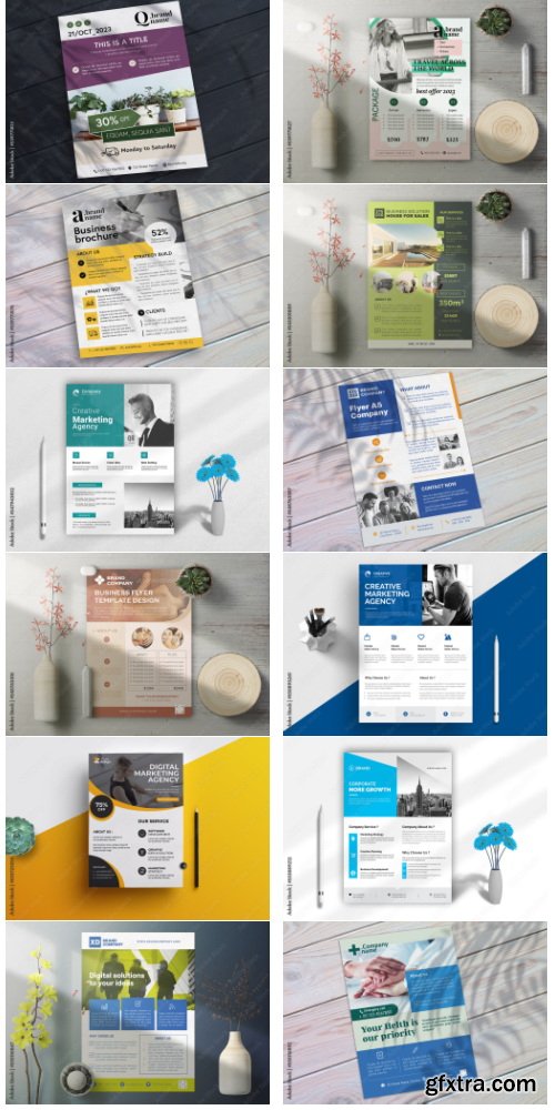 Corporate Flyer Layout Collections 150xIND