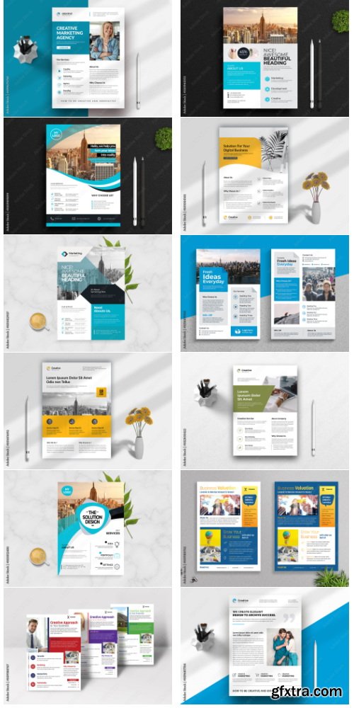 Corporate Flyer Layout Collections 150xIND