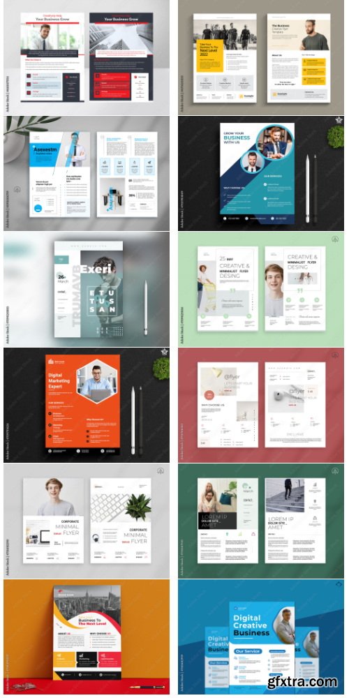 Corporate Flyer Layout Collections 150xIND