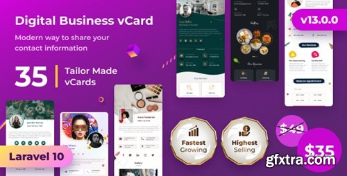 Codecanyon - VCard SaaS - Digital Business Card Builder SaaS - Laravel VCard Saas v13.0.0.0