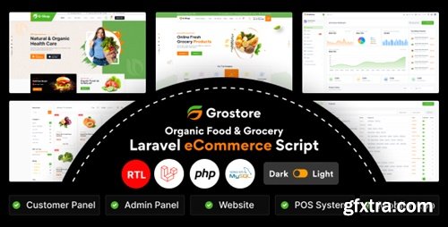 Codecanyon - GroStore - Food & Grocery Laravel eCommerce with Admin Dashboard 4.5.0