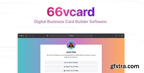 Codecanyon - 66vcard - Digital Business Card Builder (SAAS) v35.0.0