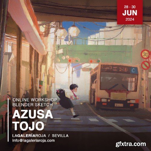 Azusa Tojo - Sketching in Blender