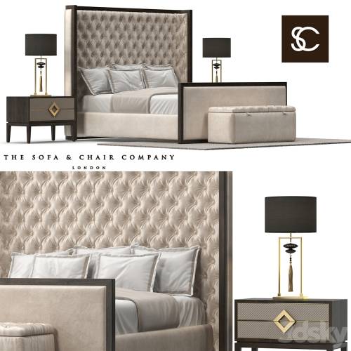 '3dsky Pro - The Sofa & Chair Company Mayfair bed'