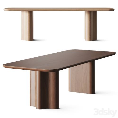 '3dsky Pro - Crate and Barrel Carena Dining Table'