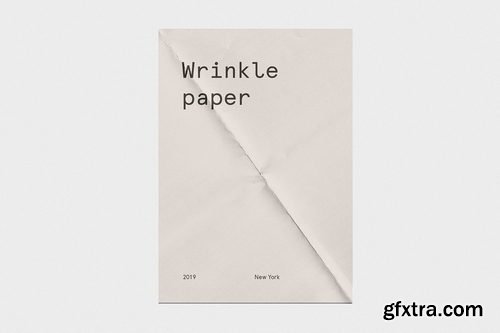 Creativemarket - Wrinkle - Fold Paper Mockup - 3261052