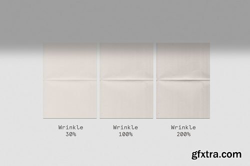Creativemarket - Wrinkle - Fold Paper Mockup - 3261052