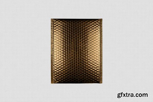 Creativemarket - Gold Plastic Bag Mockup - 3696605